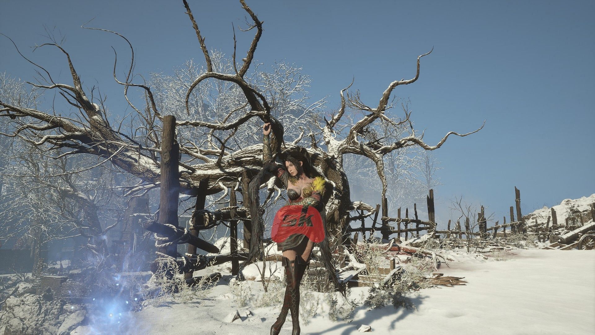 Striking a Pose in Wuchang: Fallen Feathers (Image via Sportskeeda Gaming // 505 Games)
