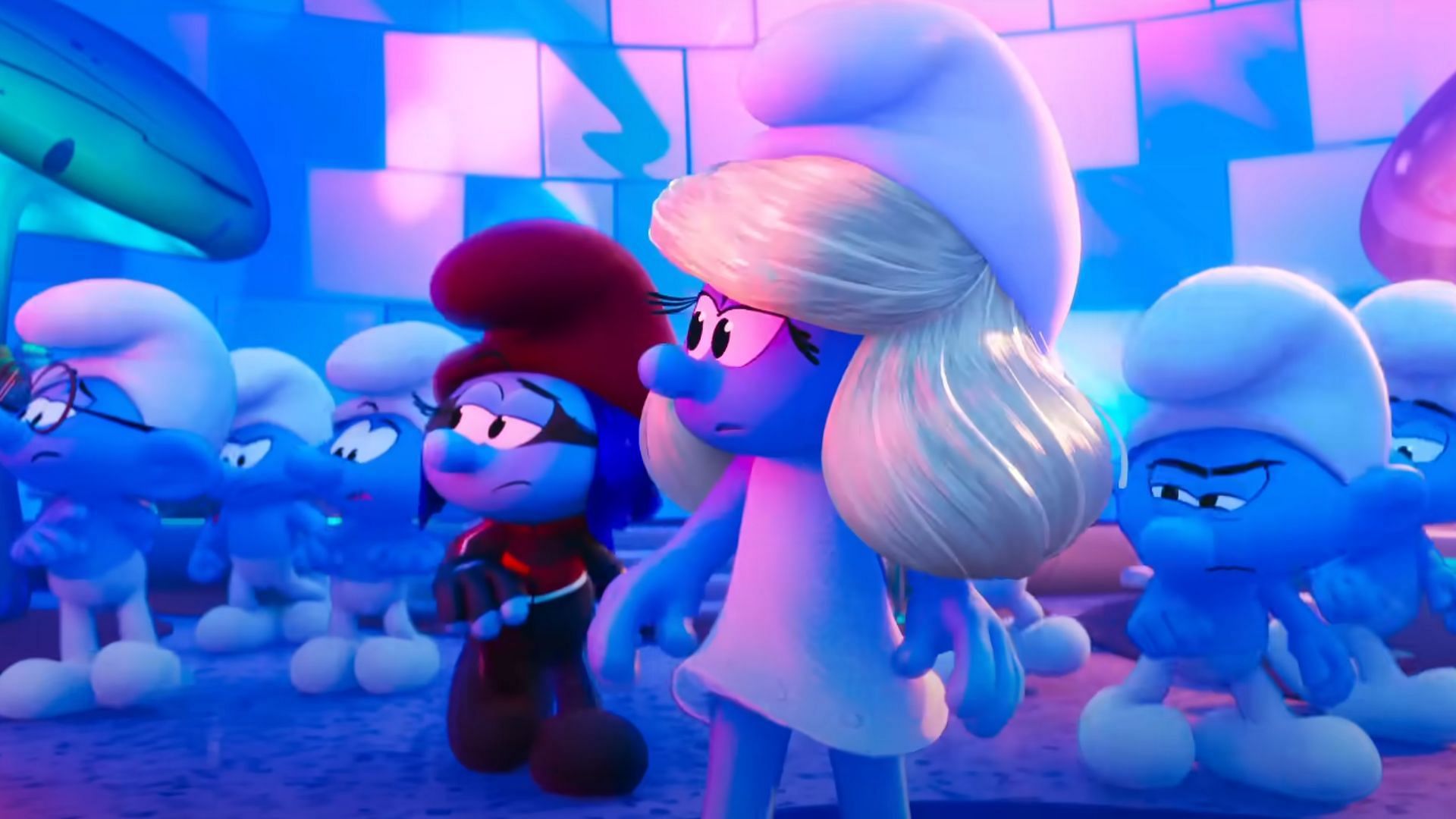 Internet reacts to the release of Smurfs (2025), discussing the past releases and the low ratings so far (Image via YouTube/@paramountpictures)