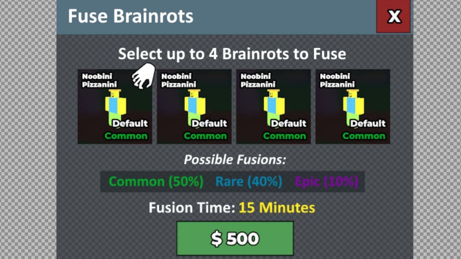 Upcoming Brainrot fusion mechanic (Image via Steal a Brainrot Discord)