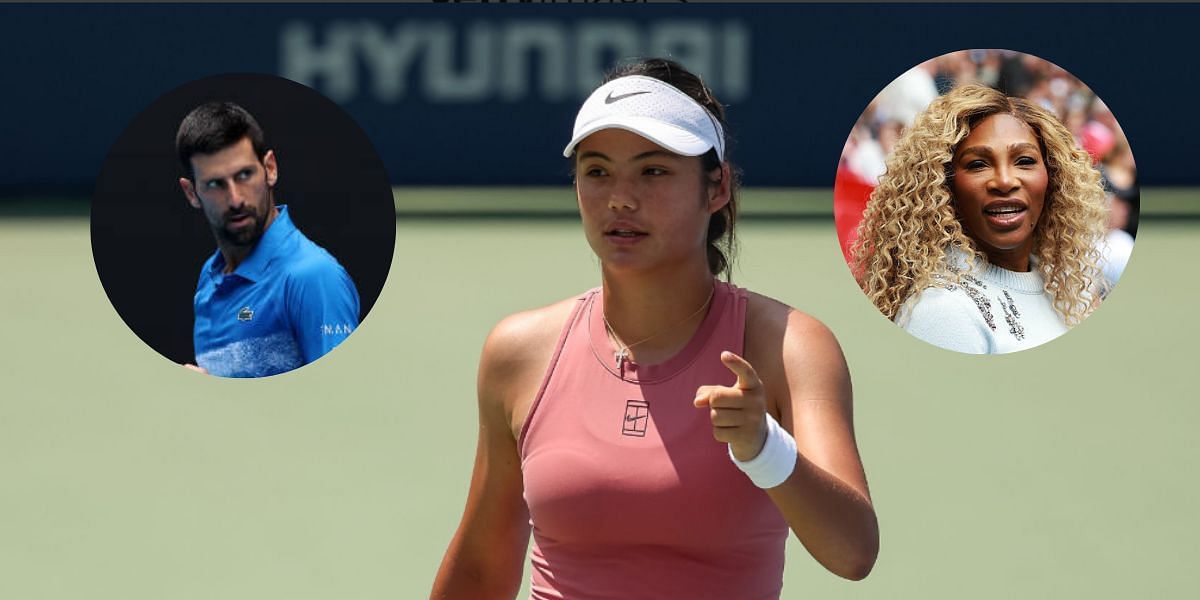 Emma Raducanu compared to Novak Djokovic and Serena Williams by British Pro - Image Source: Getty