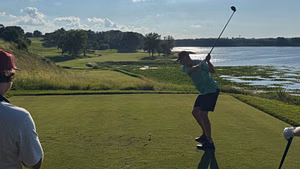 Jake Oettinger and Mason Marchment reunite on the golf course days after Marchment's trade left Stars' goalie heartbroken