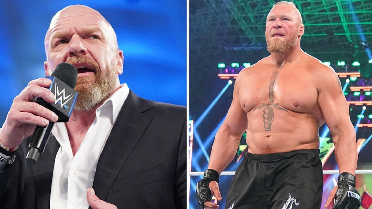 Triple H and Brock Lesnar (via WWE