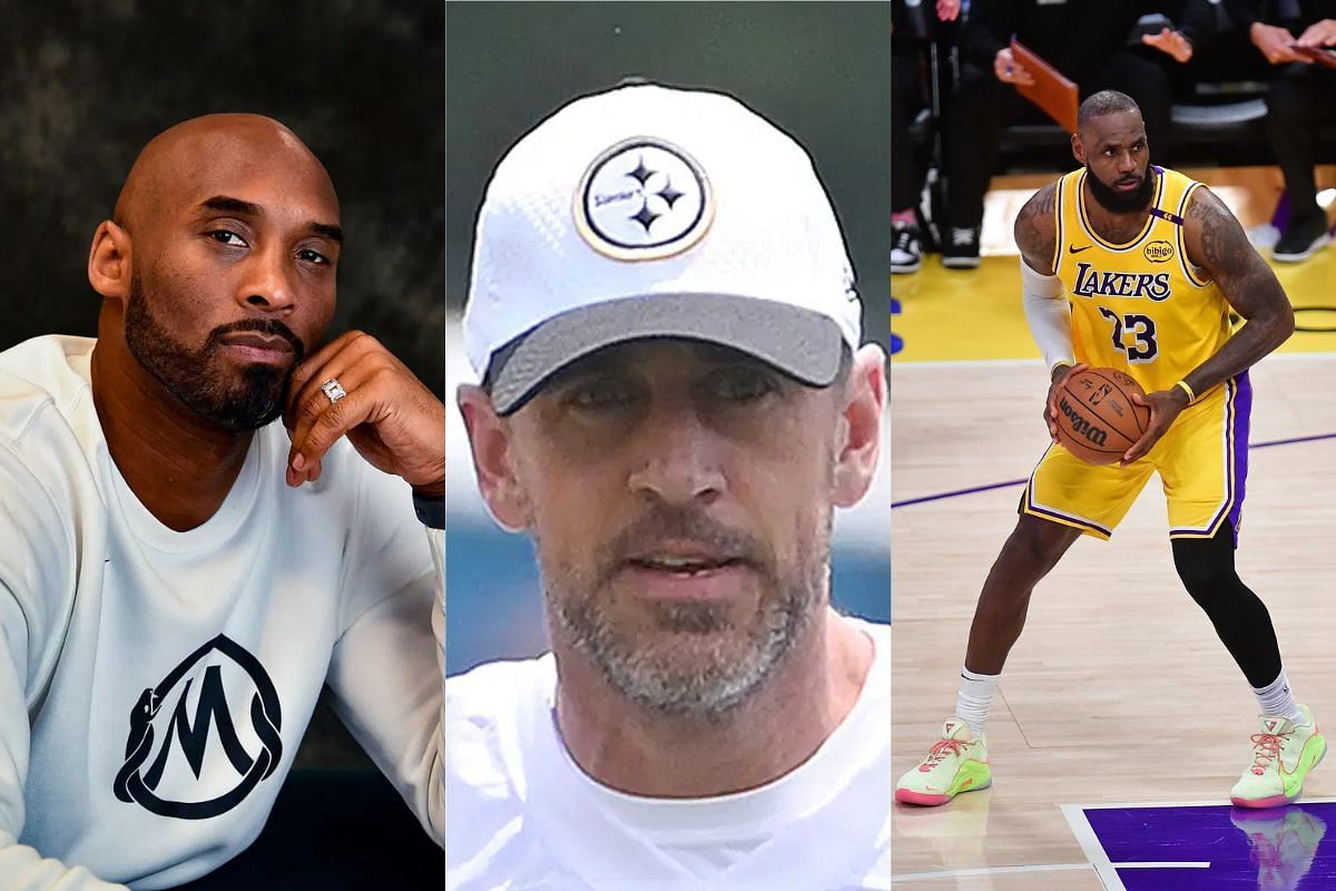 Aaron Rodgers picks side in Kobe Bryant vs. LeBron James NBA GOAT debate (Image Credit)s - IMAGN