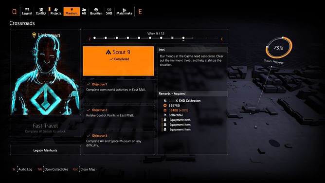 The Division 2 Week 9 Manhunt guide: Scout 9 objectives and solutions
