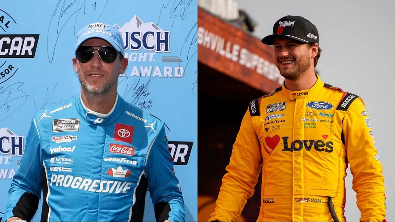 Denny Hamlin (left) and Todd Gilliland (right). Source: IMAGN