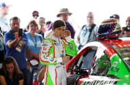 Danica Patrick ahead of the 2014 Ford EcoBoost 400 at Homestead-Miami Speedway. Source: Imagn