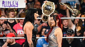 IYO SKY sends a message to Rhea Ripley after their title match is confirmed for WWE Evolution