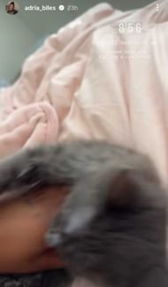 Still taken from Adria's Instagram (source: @adria_biles/Instagram)