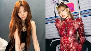 "It's giving Jackson Wang"- Fans react to LE SSERAFIM's Yunjin shocked reaction during Lisa's 'Rockstar' dance break at BLACKPINK's concert