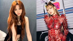 "It's giving Jackson Wang"- Fans react to LE SSERAFIM's Yunjin shocked reaction during Lisa's 'Rockstar' dance break at BLACKPINK's concert