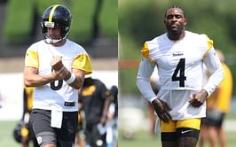 Aaron Rodgers gives DK Metcalf unexpected bathroom advice at Steelers training camp