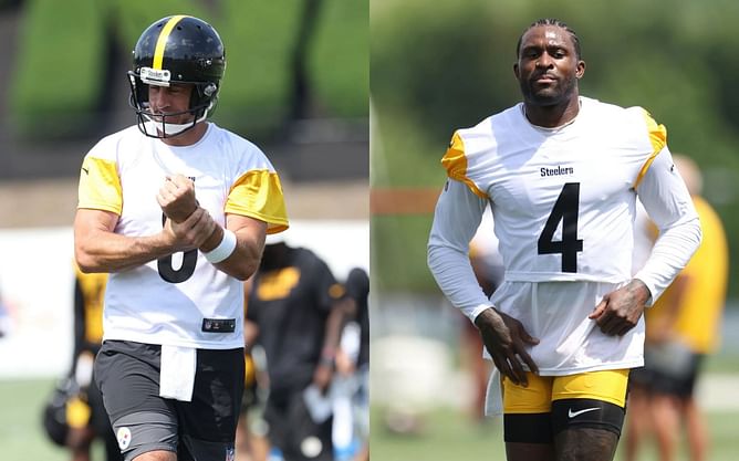 Aaron Rodgers gives DK Metcalf unexpected bathroom advice at Steelers training camp