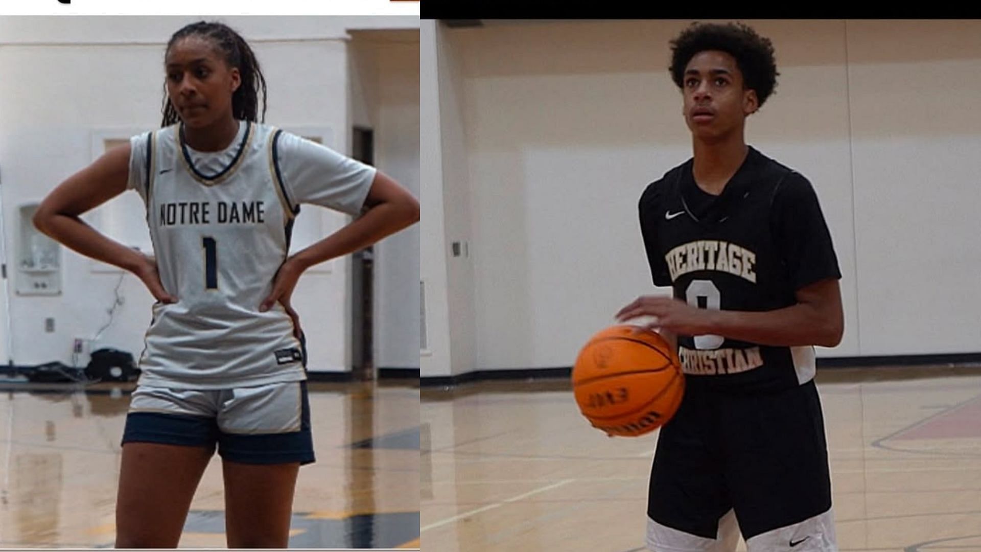 Gilbert Arenas&rsquo; daughter Hamiley drops 2-word reaction as brother Aloni Arenas impresses in 15u game - Image source: Instagram/hamileyarenas0&amp;aloniarenas