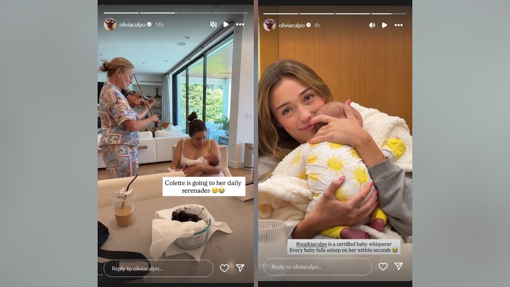 Olivia Culpo shares how breastfeeding newborn daughter Colette is being helped by her mom (image credit: instagram/oliviaculpo)