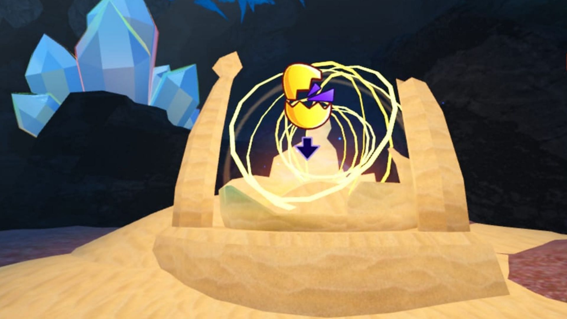 The hatching spot in the Time Biome (Image via Roblox)