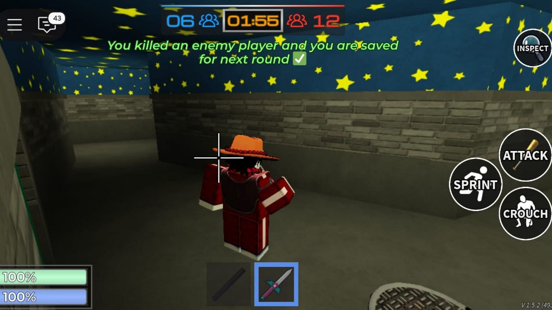 Zabite aspoň jedného člena modrého tímu (obrázok cez Roblox)