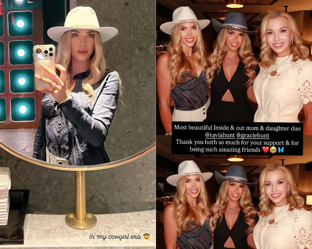 Chief Heiress Gracie Hunt drops 4-word IG story showing off cowgirl-inspired look [IG/@graciehunt]
