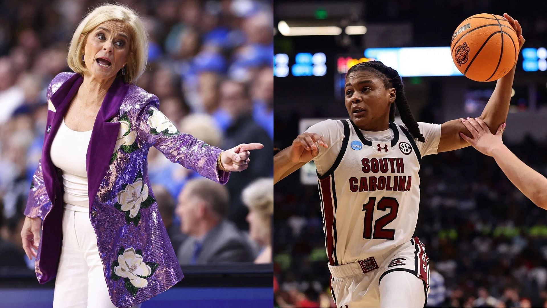 LSU HC Kim Mulkey reacts as Milaysia Fulwiley shines at FIBA 3&times;3 National Championship - Image source: Images via Getty