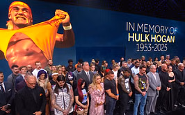 Hulk Hogan's 35-year-old son spotted front and center on WWE RAW during 10-bell salute