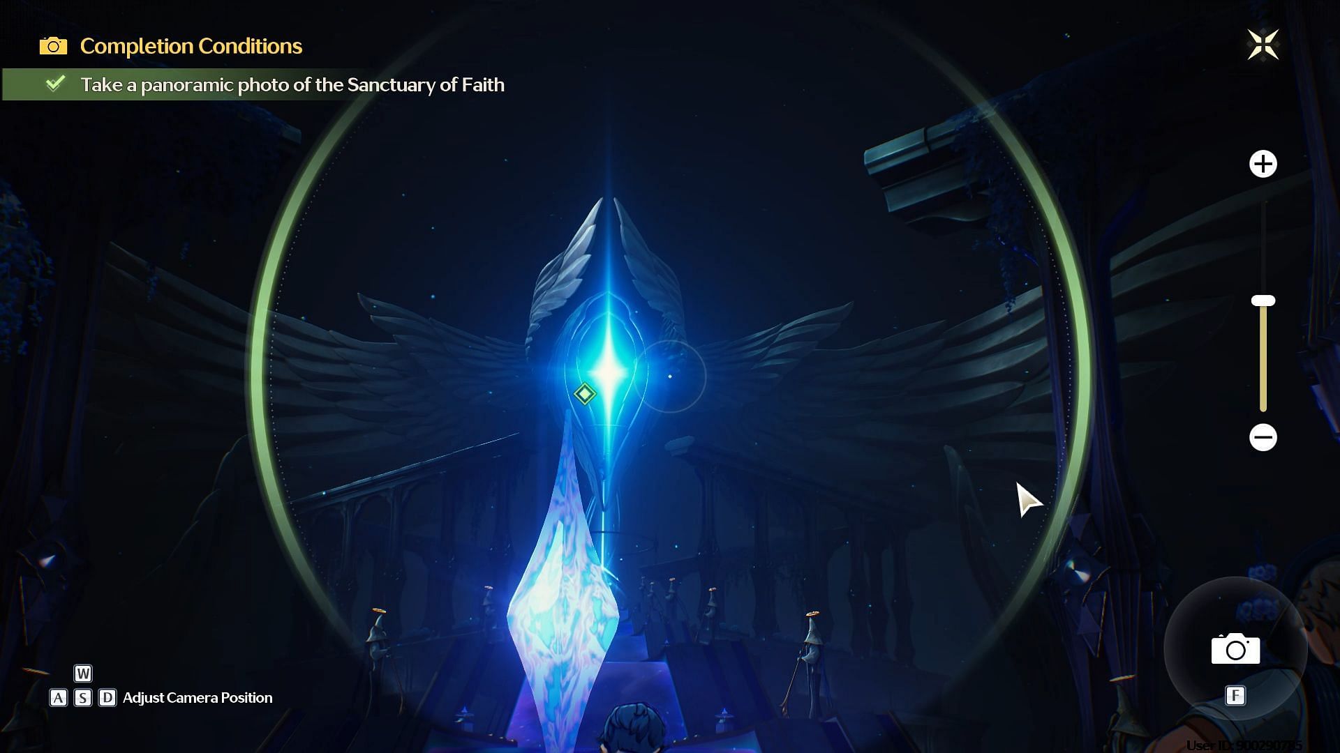 Take a photo of the Sanctuary of Faith (Image via Kuro Games)