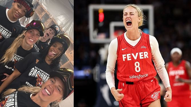 Sophie Cunningham melts hearts with viral picture featuring Caitlin Clark and Lexie Hull in championship hat: "Hang this in the Louvre"