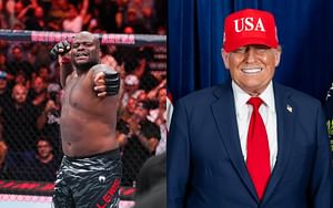 Derrick Lewis labels his UFC Nashville phone call with Donald Trump "classified" during cheeky post-fight interview: "Something about terrorists"