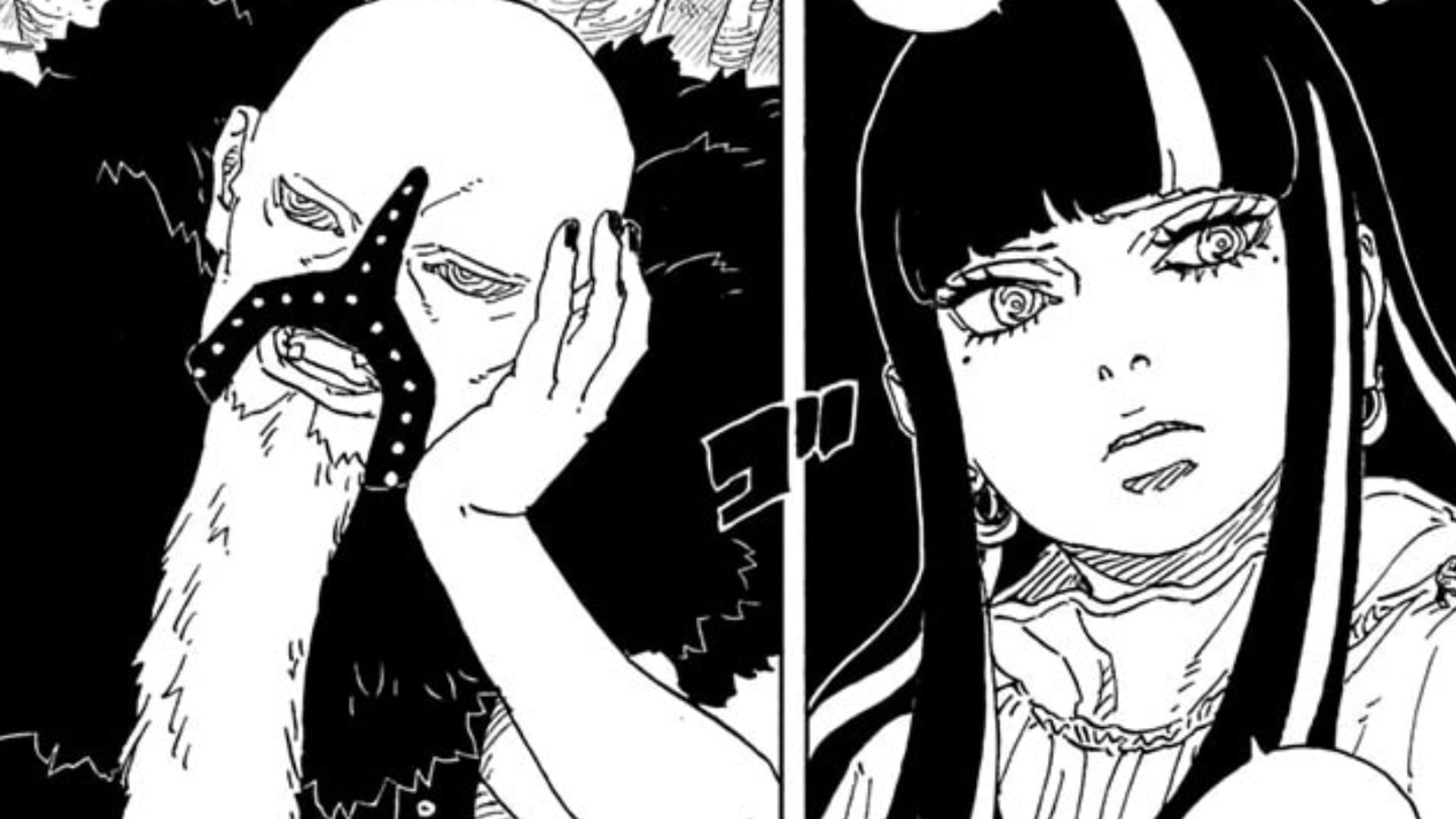 Mamushi and Eida as seen in Boruto: Two Blue Vortex chapter 24 (Image via Shueisha)