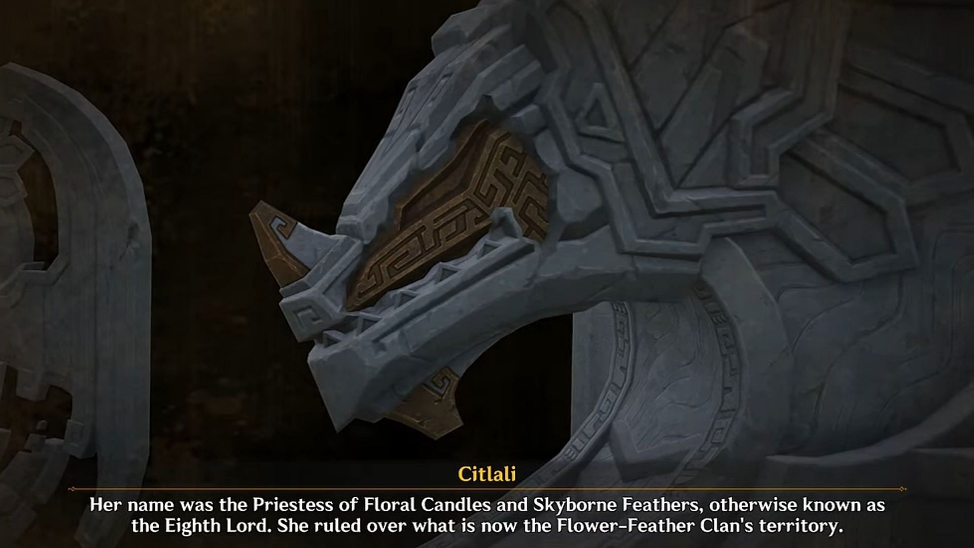 Citlali talks about the Eighth Dragonlord (Image via HoYoverse)
