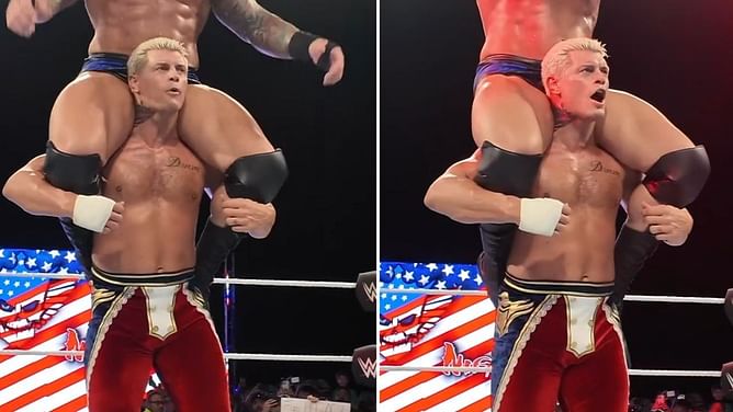 [WATCH] Cody Rhodes lifts 275 lb WWE Superstar on his shoulders
