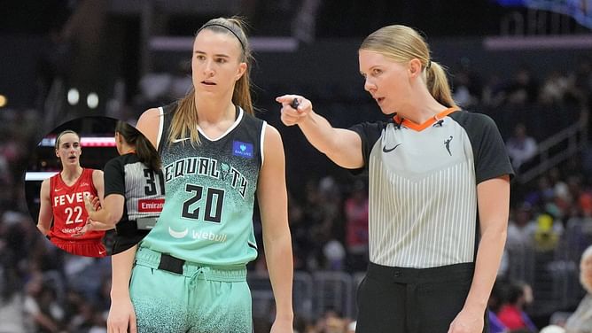 "'Using her privilege' twins": WNBA fans react to Sabrina Ionescu channeling inner Caitlin Clark after asking refs to "T" her