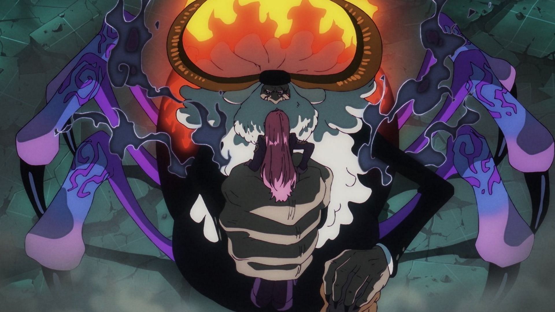 Saturn holding Bonney in anime (Image via Toei Animation)