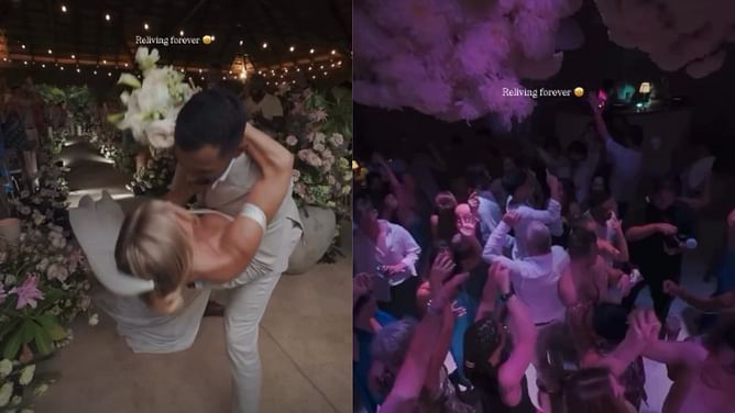 In Photos: Matt Dumba's wife Blair gives an inside look at couple's Cancun wedding