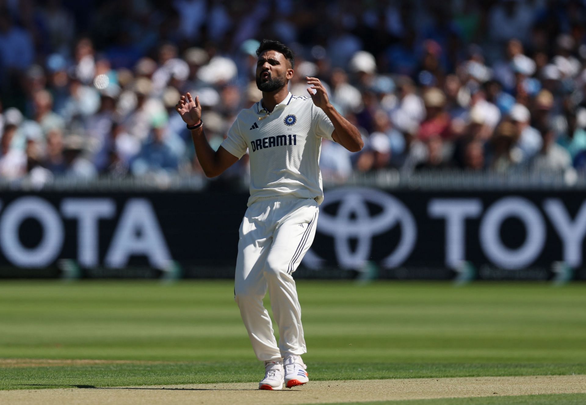 Akash Deep was the only Indian bowler with an economy of more than 3.50 on Day 1 of the Lord&#039;s Test. [P/C: Getty]