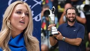 "Man who's got his priorities in order"- Riley Gaines reacts to wholesome moment between Scottie Scheffler and his son after Open Championship win