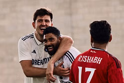 “I’m just happy it was a tennis ball” - Harry Maguire bats against star Indian pacer ahead of ENG vs IND 2025 4th Test [In Picture]
