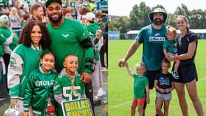 "Resume is unreal" - Kylie Kelce hails Brandon Graham's wife Carlyne as Eagles legend reveals what it is like to be married to a psychotherapist