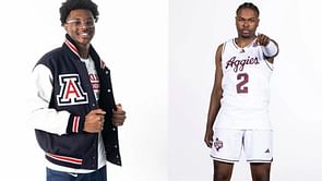Bryce James shares reaction to former teammate DeZhon Hall's throwback AAU pictures featuring dad LeBron James and brother Bronny