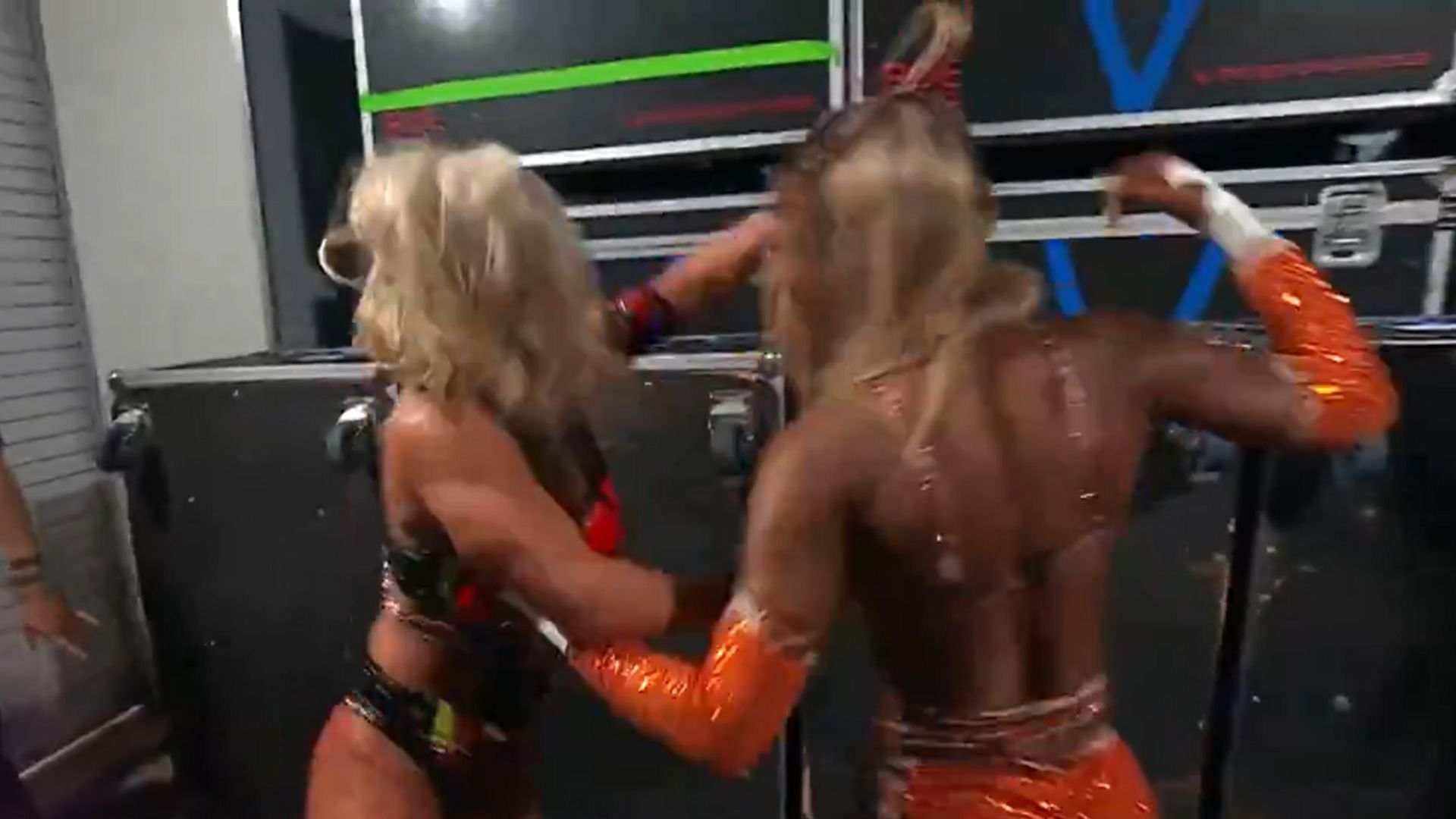 A backstage brawl broke out on AEW Dynamite. (Image credits: AEW Twitter page)