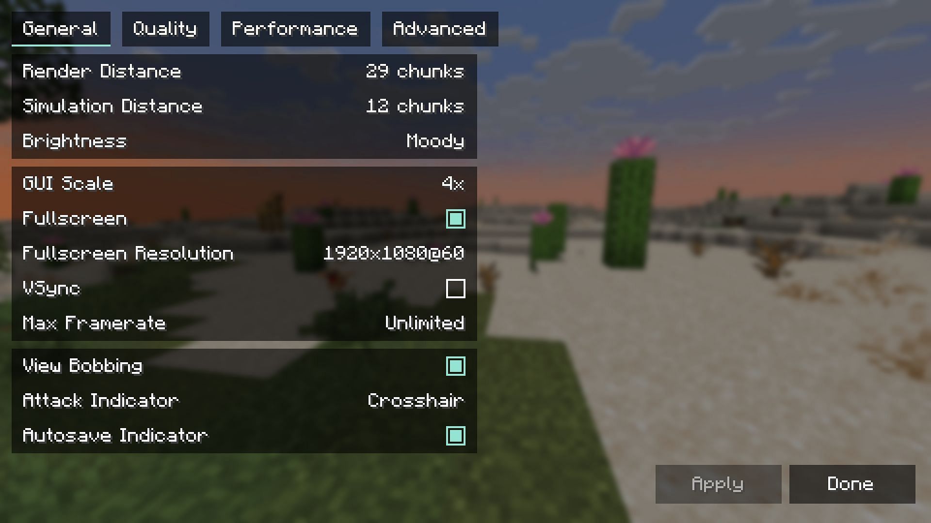 Open the game to access the functions of Minecraft sodium 1.21.8 (picture about Sportskeeda Gaming || sodium || mojang)