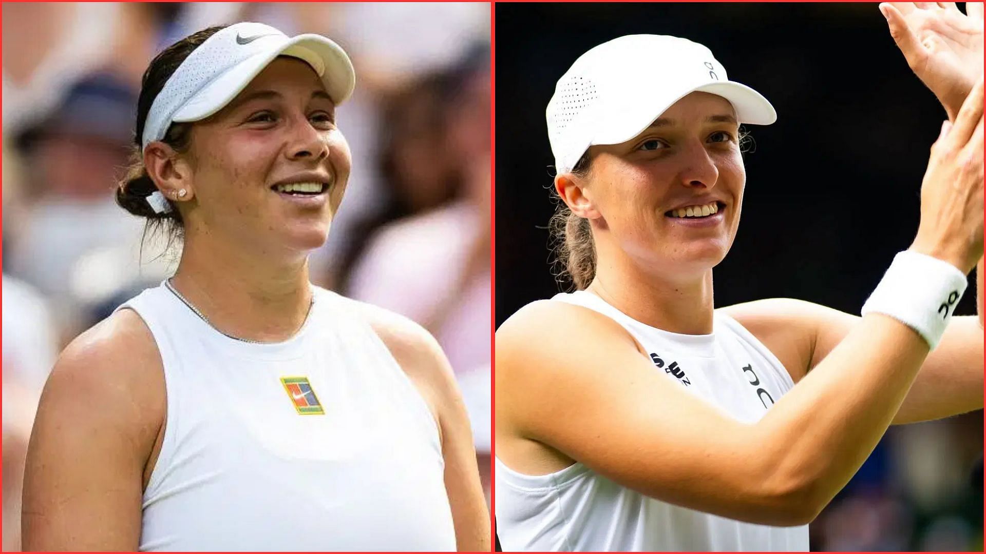Amanda Anisimova (L) Iga Swiatek (R) | Getty