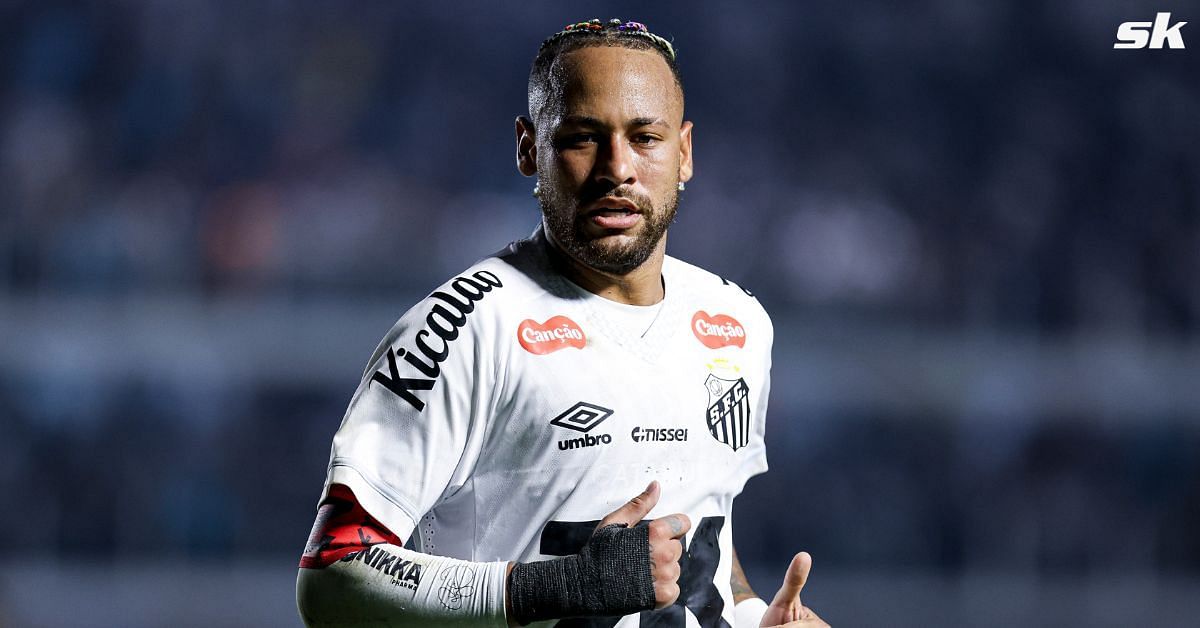 Neymar in action for Santos FC