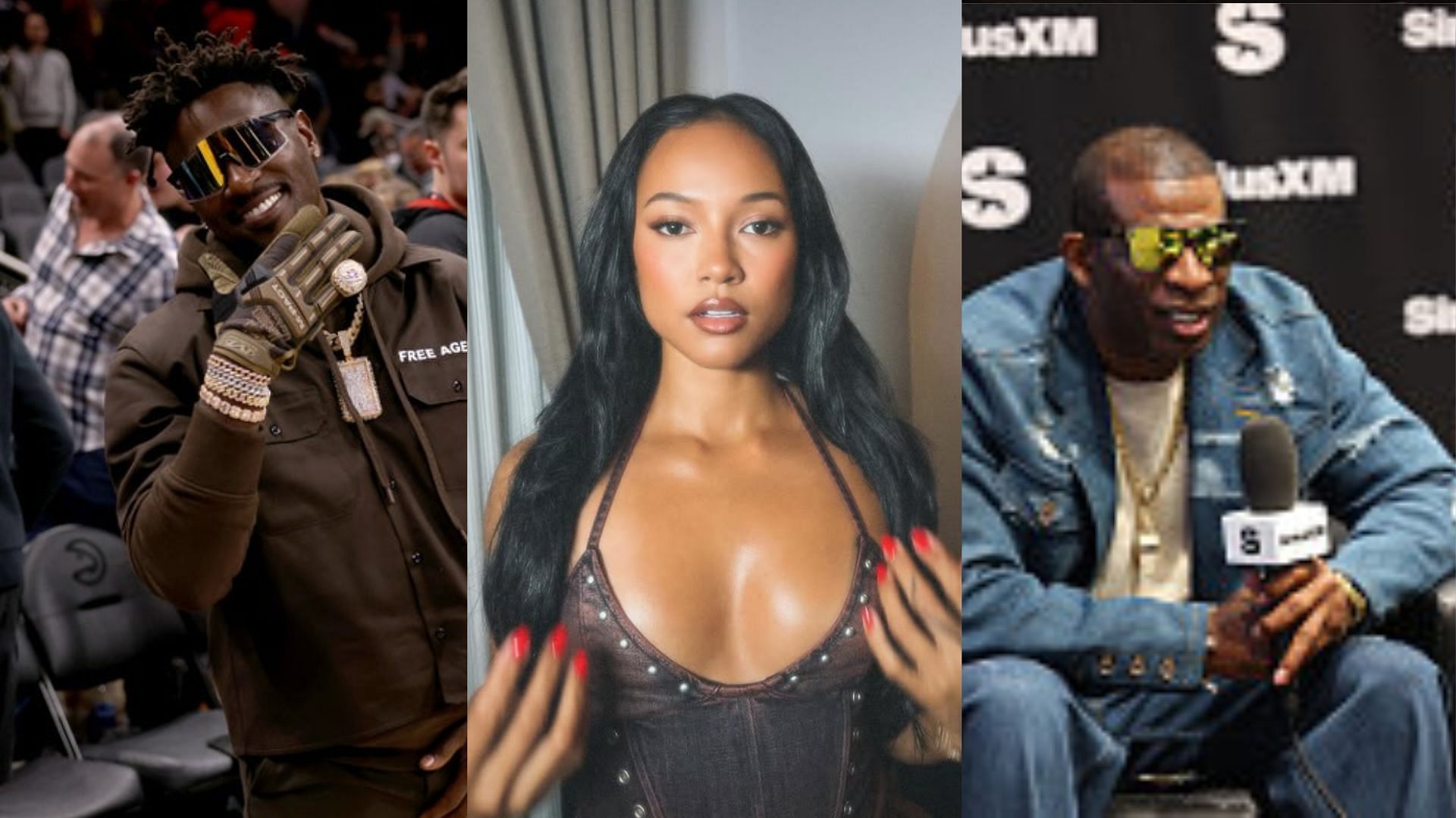 Antonio Brown, Karrueche, Deion Sanders