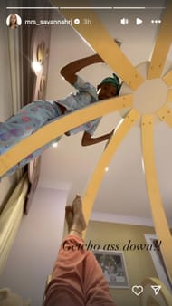 Savannah James' IG story