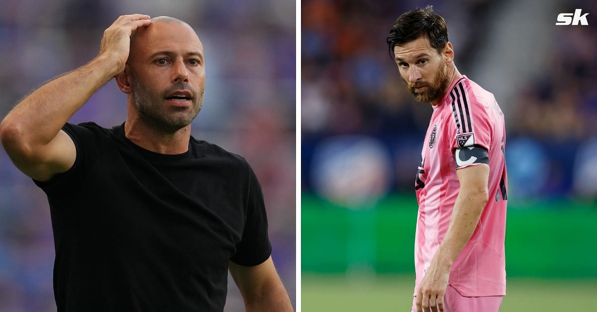 Javier Mascherano (left) &amp; Lionel Messi (right) - All images from Getty