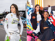 Toni Breidinger links up with Olympic gymnast Jordan Chiles for Dave & Buster's event