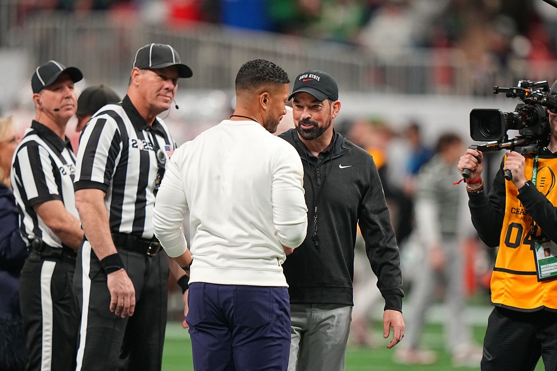 Ohio State University vs University of Notre Dame, 2025 CFP National Championship - Source: Getty