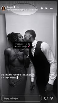 Flau'jae Johnson share romantic moment with BF Chris Hilton Jr. on IG story. Image via @flaujae