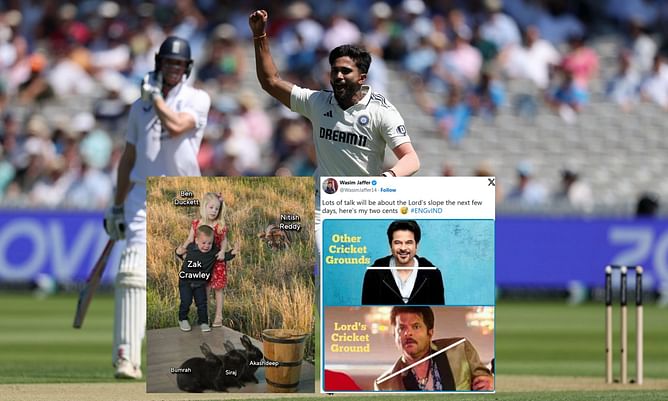 "Slope Slope Slope Slope" - Top 10 funny memes after first two sessions of 3rd ENG vs IND 2025 Test at Lord's