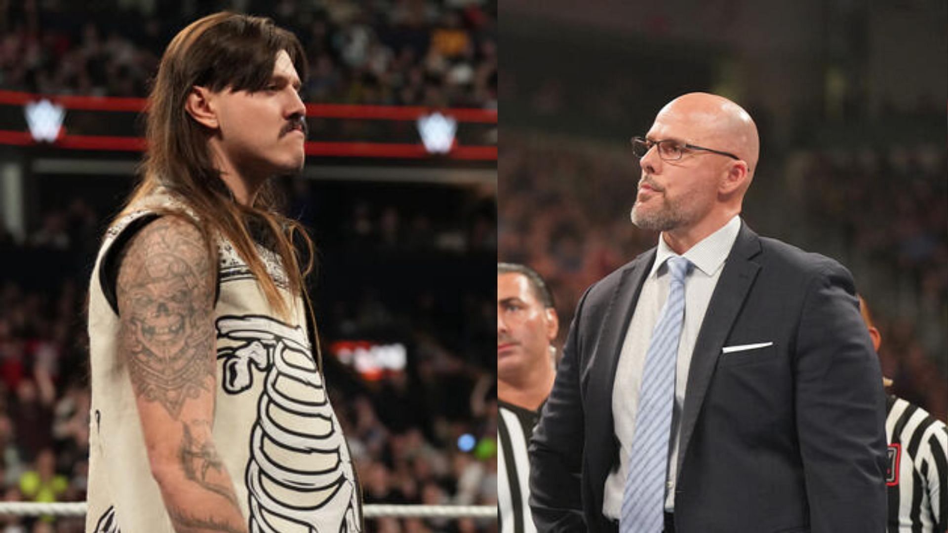 Dominik Mysterio [left] and Adam Pearce [right] [Image Credits: WWE.com]