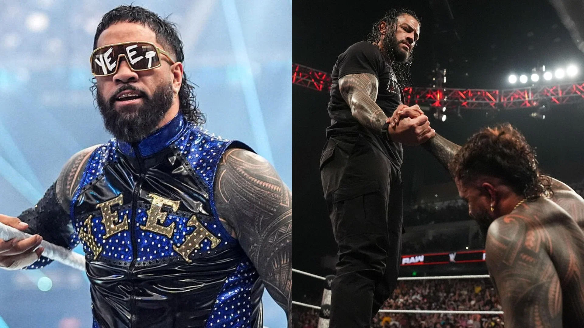 Reigns and Uso reunited on RAW last night. [Image credits: WWE.com]
